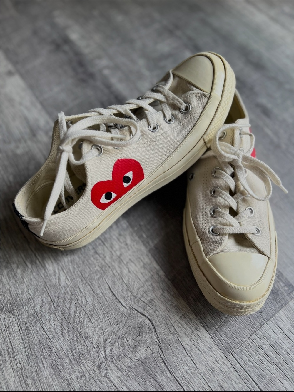 Comme Des Garcons Play Converse Chuck 70 Low Milk Cream Unisex W 9/ M 7